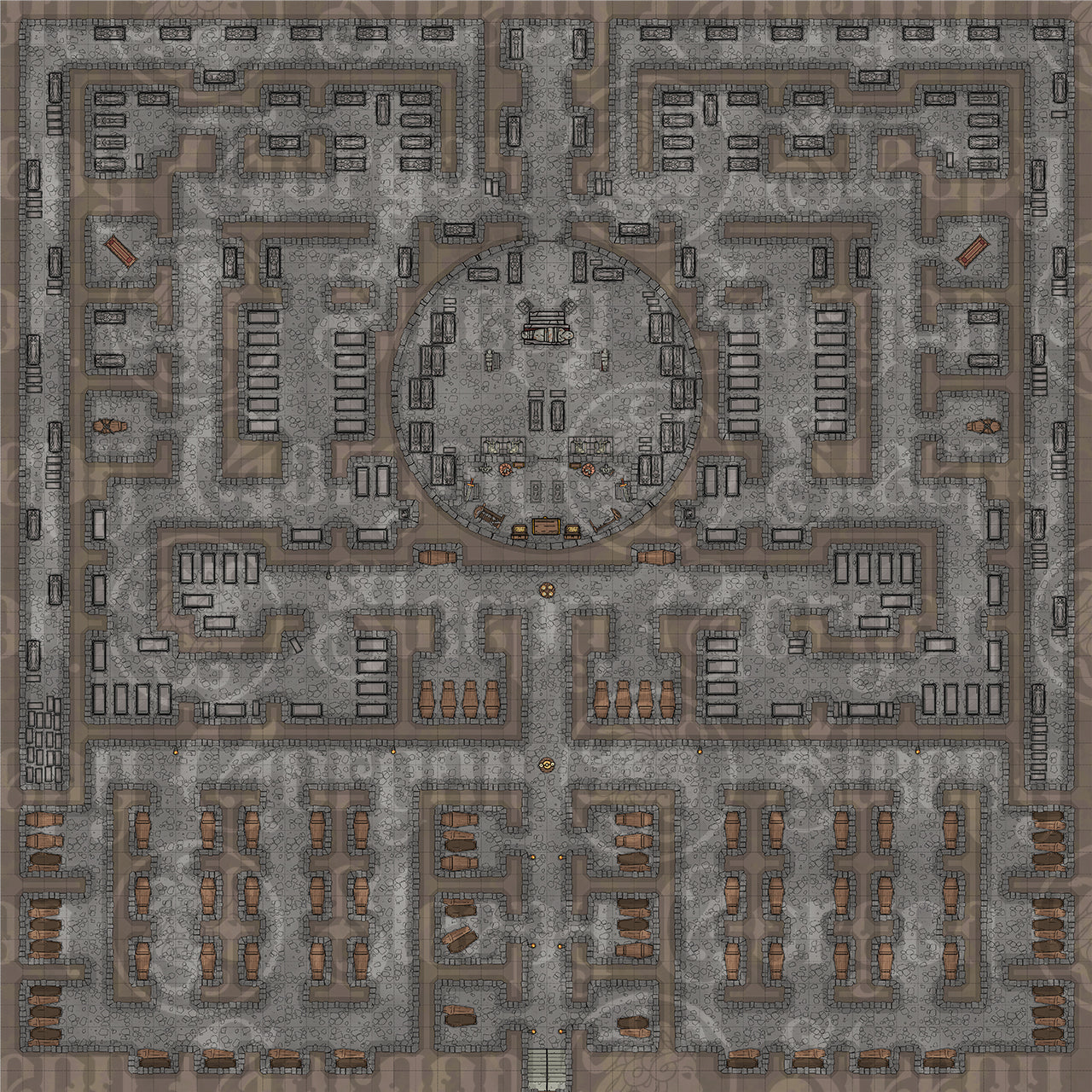 DIGITAL - CATACOMBS MEGAPACK - Grid Maps for Tabletop RPGs