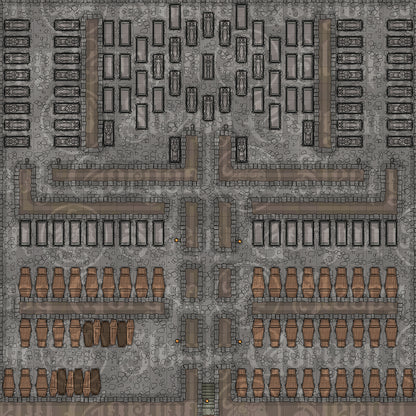 DIGITAL - CATACOMBS MEGAPACK - Grid Maps for Tabletop RPGs