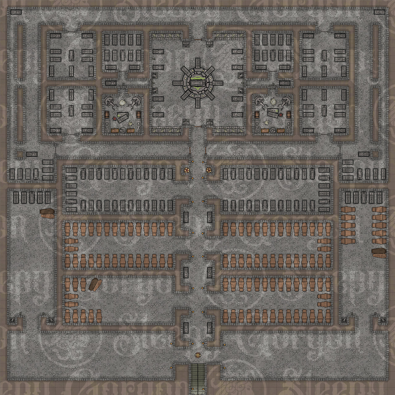 DIGITAL - CATACOMBS MEGAPACK - Grid Maps for Tabletop RPGs