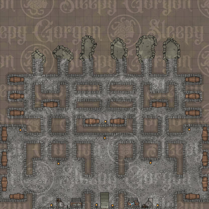 DIGITAL - CATACOMBS MEGAPACK - Grid Maps for Tabletop RPGs