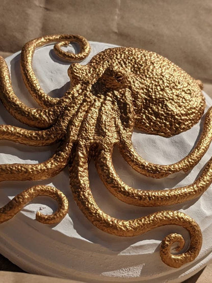 Golden Octopus Wall Art | Gifts for Witches, Wizards, Druids, and Fae