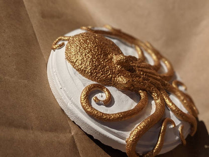 Golden Octopus Wall Art | Gifts for Witches, Wizards, Druids, and Fae