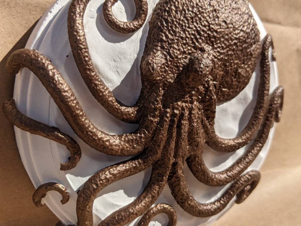 Bronze Octopus Wall Art | Gifts for Witches, Wizards, Druids, and Fae