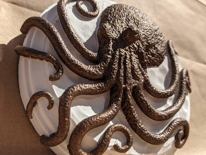 Bronze Octopus Wall Art | Gifts for Witches, Wizards, Druids, and Fae