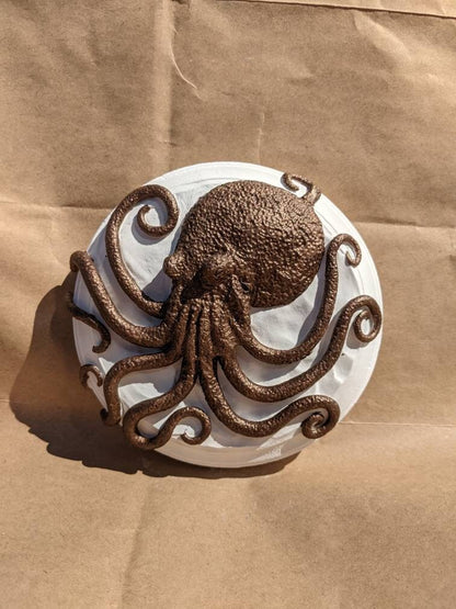 Bronze Octopus Wall Art | Gifts for Witches, Wizards, Druids, and Fae