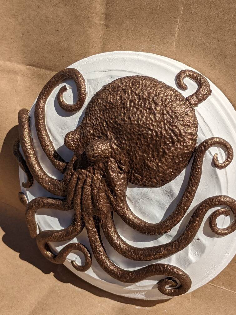 Bronze Octopus Wall Art | Gifts for Witches, Wizards, Druids, and Fae