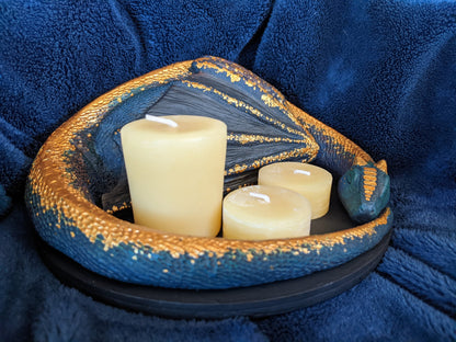 Sleepy Dragon Candle Display | Gifts for Witches, Wizards, Druids, and Fae